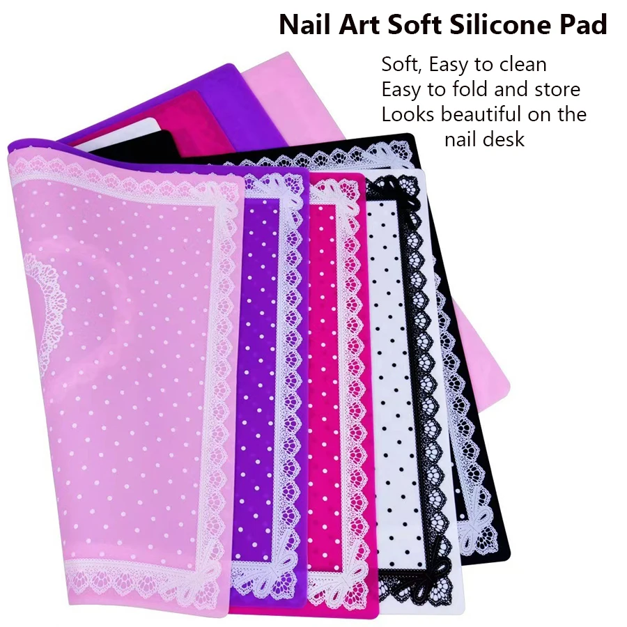 Wrist Rest Gel - Silikonmatte, Silikon-Handgelenkauflage, Rutschfeste Tischmatte für Nagelkunst,