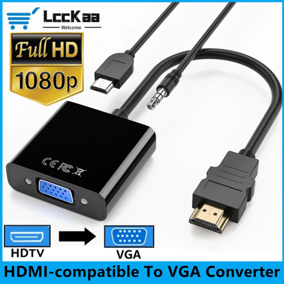 Hdmi Vga Adapter - HDMI-kompatibel Zu VGA Konverter Kabel HD