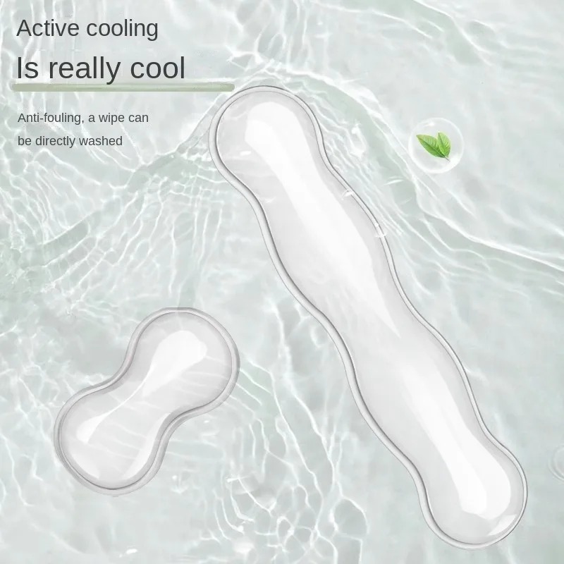 Wrist Rest Gel - Ergonomisches Mauspad mit Handgelenkauflage, Tastaturauflage, Silikon,