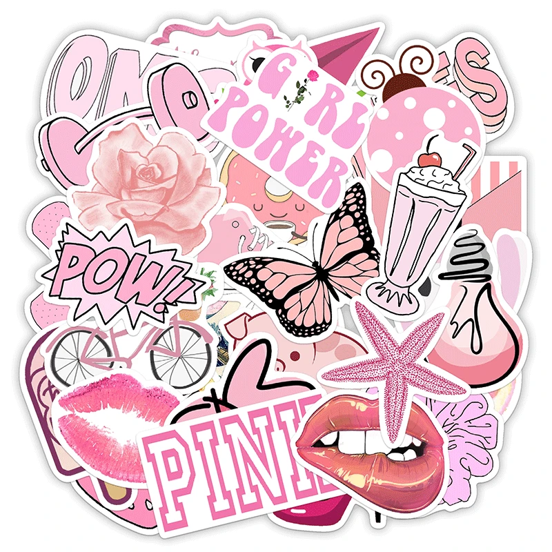 Laptop Accessories Kids - 50 Teile/paket Nette Cartoon VSCO Mädchen