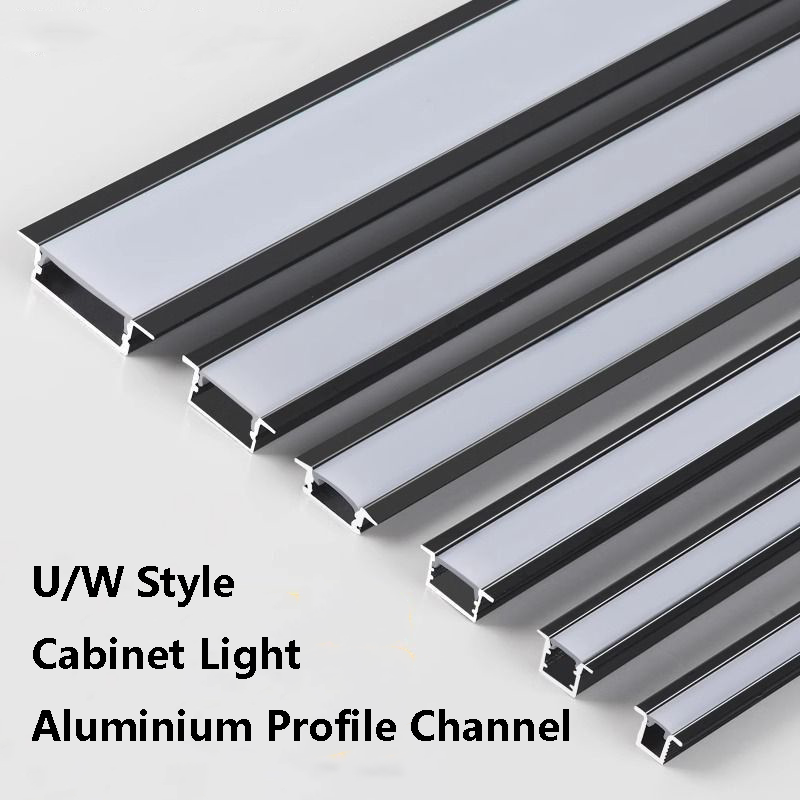 Laptop Accessories Light - U/W-Stil, 0,5/1 m, LED-Schrankleuchte, Aluminiumprofil, Kanal,