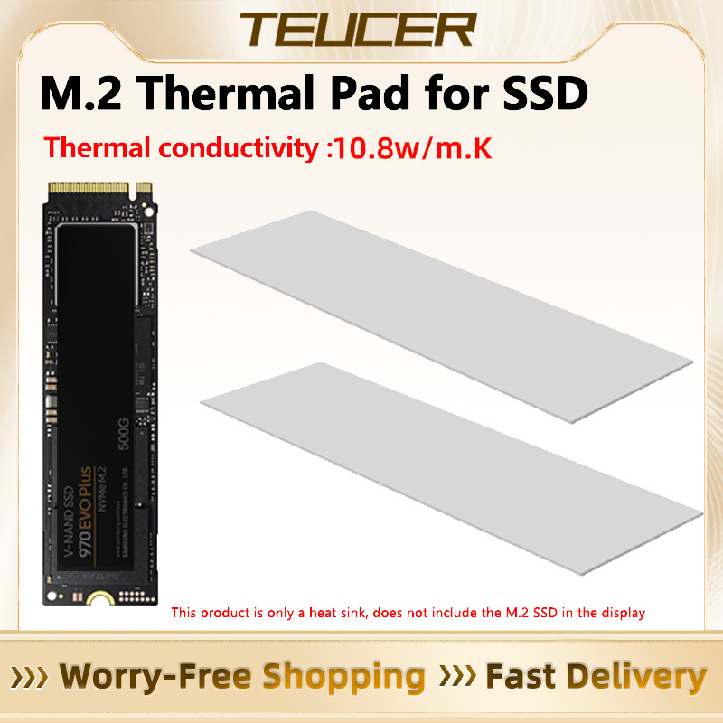 Laptop Accessories Cooling Pad - TEUCER M.2 Wärmeleitpad, 10,8 W/mk, 70