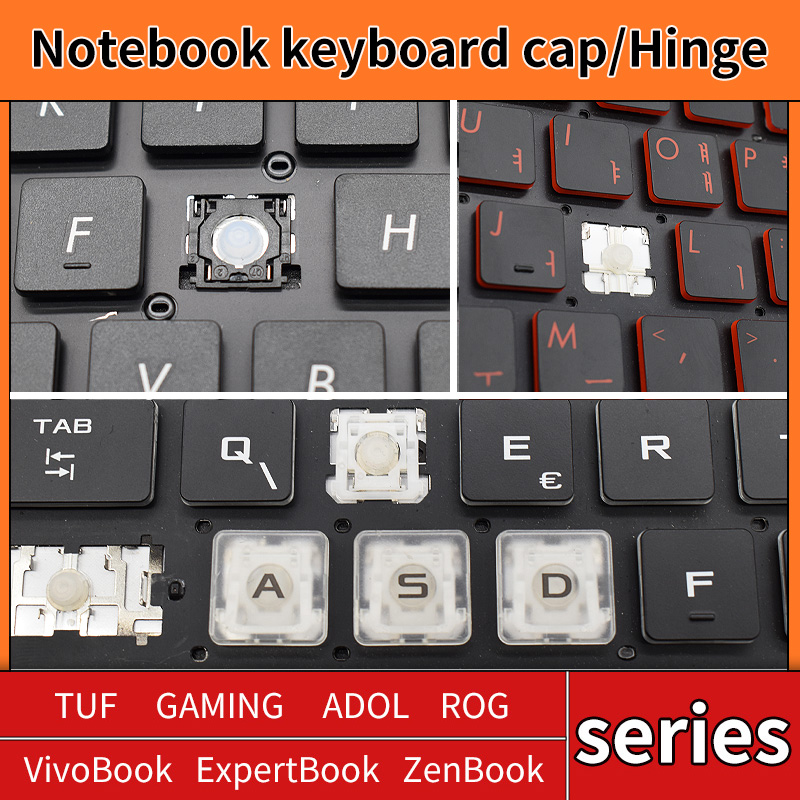 Laptop Accessories Hp - Ersatz-Tastenkappe, Tastenkappe, Gummi-Scheren-Clip-Scharnier für ASUS TUF
