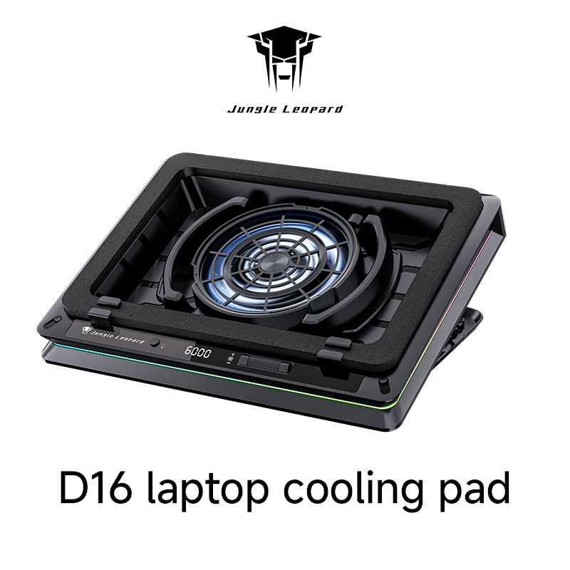 Laptop Accessories Cooling Pad - Jungle Leopard D16 2026 Neues Turbo-Gebläse
