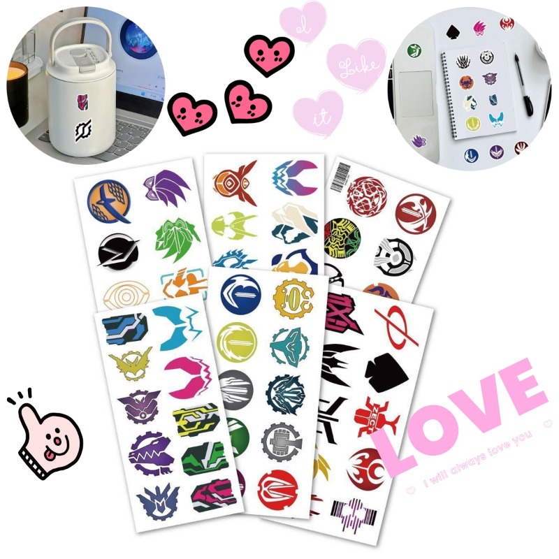Laptop Accessories & Repair Jagtap Dairy Pimple Nilakh Pimpri Chinchwad Maharashtra - 60 Blatt Kamen Rider Logo-Aufkleber, kreative