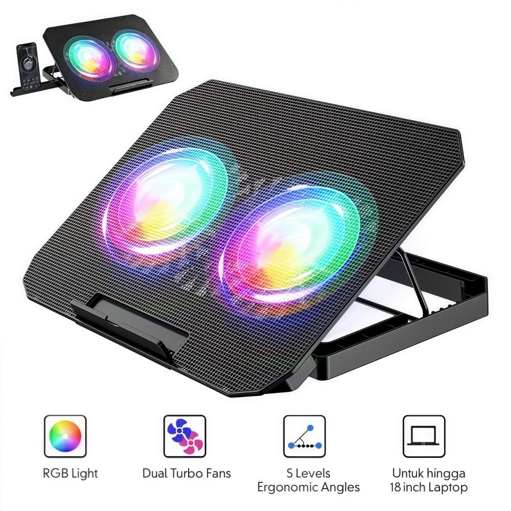 Zweifach-Lüfter Laptop-Kühler  – Laptop Accessories Cooling Pad Bewertung und Preis
