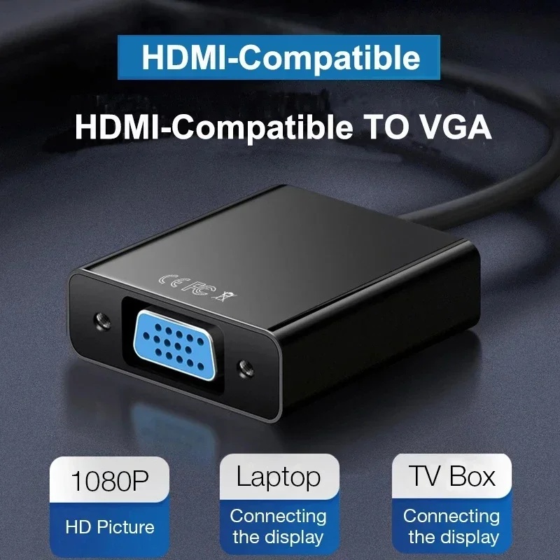 HD 1080P HDMI-zu-VGA-Kabelkonv – Hdmi Vga Adapter Bewertung und Preis
