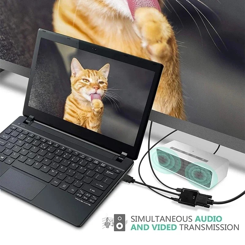 HD 1080P HDMI-zu-VGA-Kabelkonv – Hdmi Vga Adapter Bewertung und Preis